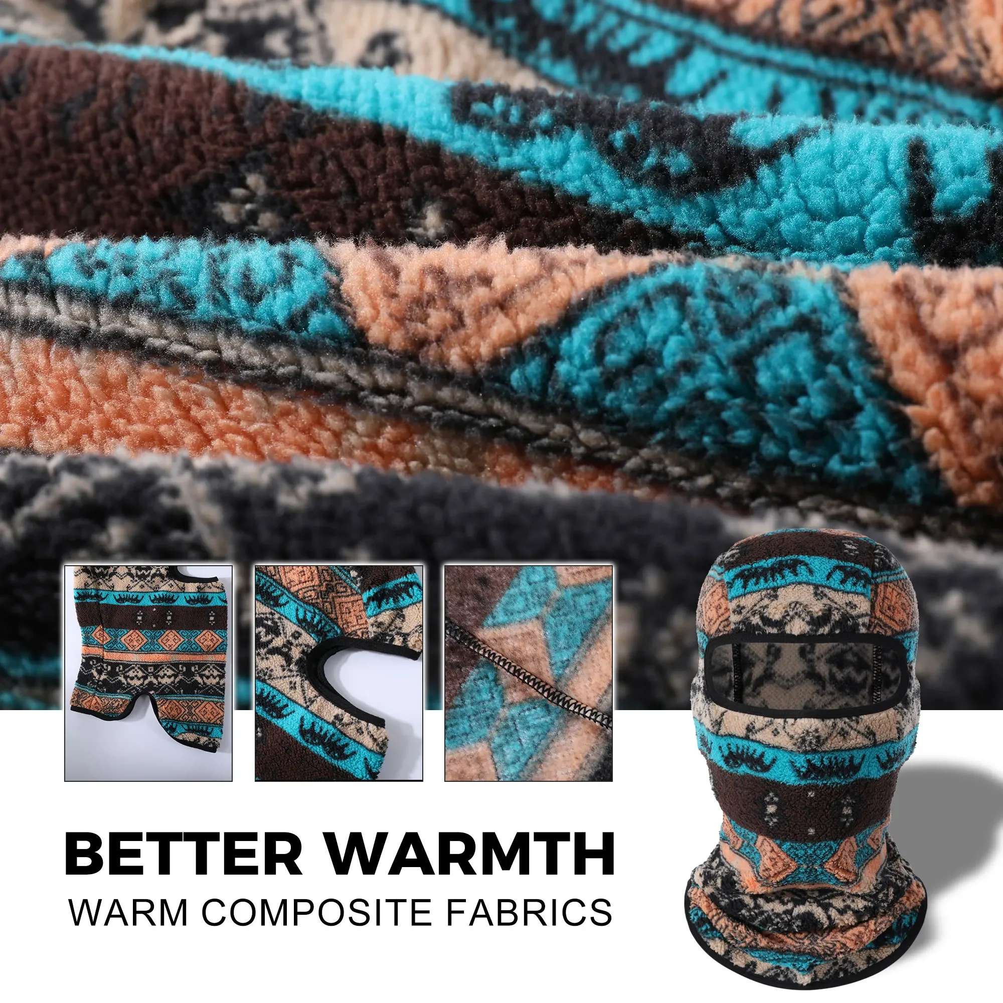 Invierno térmico ciclismo cubierta facial completa a prueba de viento máscara suave deporte de esquí motocicleta capucha gorra senderismo bicicleta Snowboard cuello calentador bufanda - imagen 5