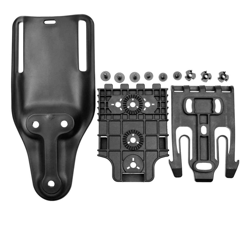 Kit de sistema de bloqueo rápido táctico QLS, accesorio de plataforma de bucle de cinturón de paseo medio para funda de servicio con placa receptora de horquilla de bloqueo - imagen 4