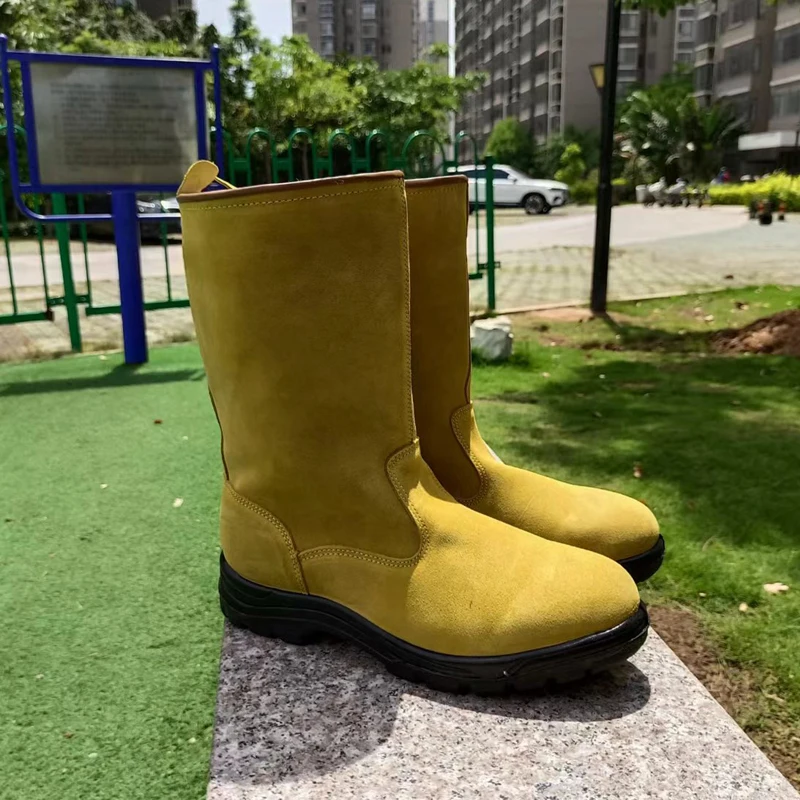 Zapatos de senderismo de cuero de vaca para hombre, zapatos de Trekking tobilleros impermeables, zapatillas de trabajo, botas de caza, botas de nieve de lana de alta calidad - imagen 5