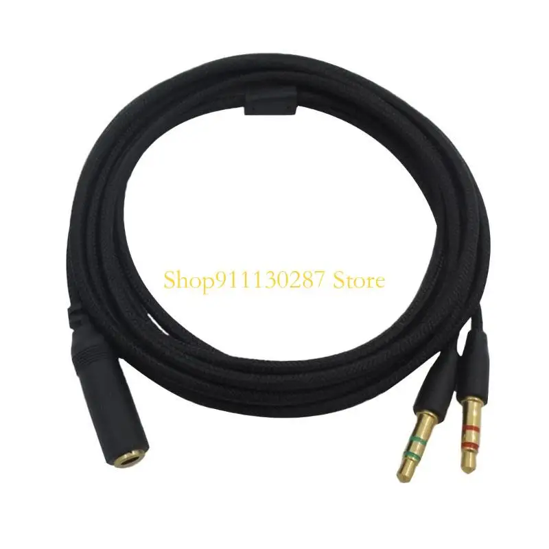 Cable auriculares J1HC grado audiófilo para Electra/Kraken 7,1 V2, Cable micrófono divisor Flexible para - imagen 3