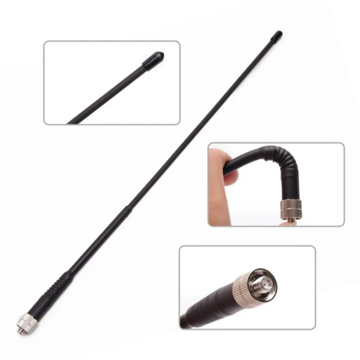 NA-777 Antena SMA hembra de doble banda 144/430 MHz para Motorola GP68 GP88 GP88s GP328 GP338 PLUS CP200 CP040 GP330 GP360 GP380 - imagen 3