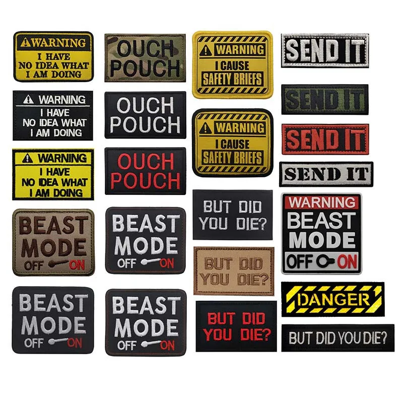 ADVERTENCIA NO tengo Idea ¿Qué estoy haciendo, otra bolsa, pero te hizo muere", emblema de moral táctica, apliques de tela, parches bordados - imagen 2