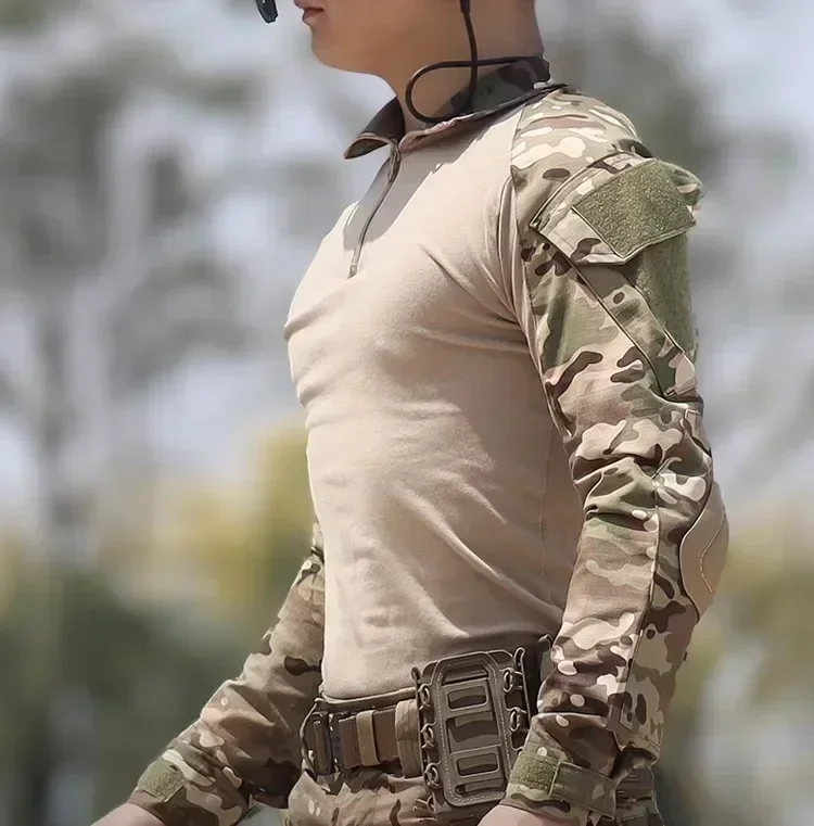 Trajes tácticos MC, uniforme de caza al aire libre, camisas de entrenamiento de caza, pantalones Cargo, conjuntos de combate del ejército táctico de Paintball, resistentes al desgaste - imagen 5