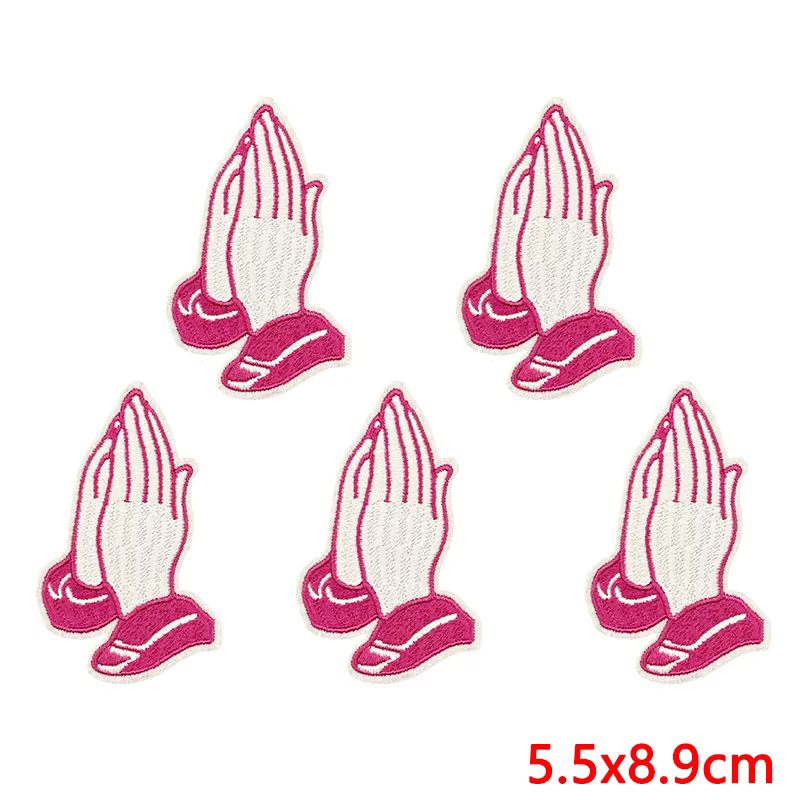 Parche bordado termoadhesivo fe de Dios – Letras inspiradoras para ropa - imagen 2