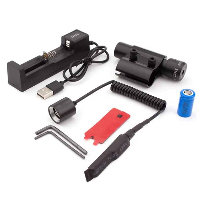 Mira láser roja para riel Picatinny 11/20 mm – Montaje rápido táctico - imagen 5