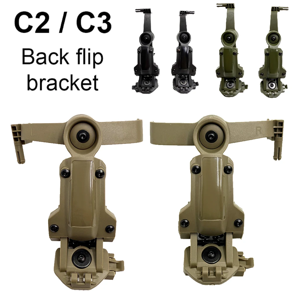 Adaptador de riel para casco táctico, accesorios de tiro Airsoft, soporte para auriculares, compatible con rieles Wendy del equipo Ops Core ARC - imagen 2
