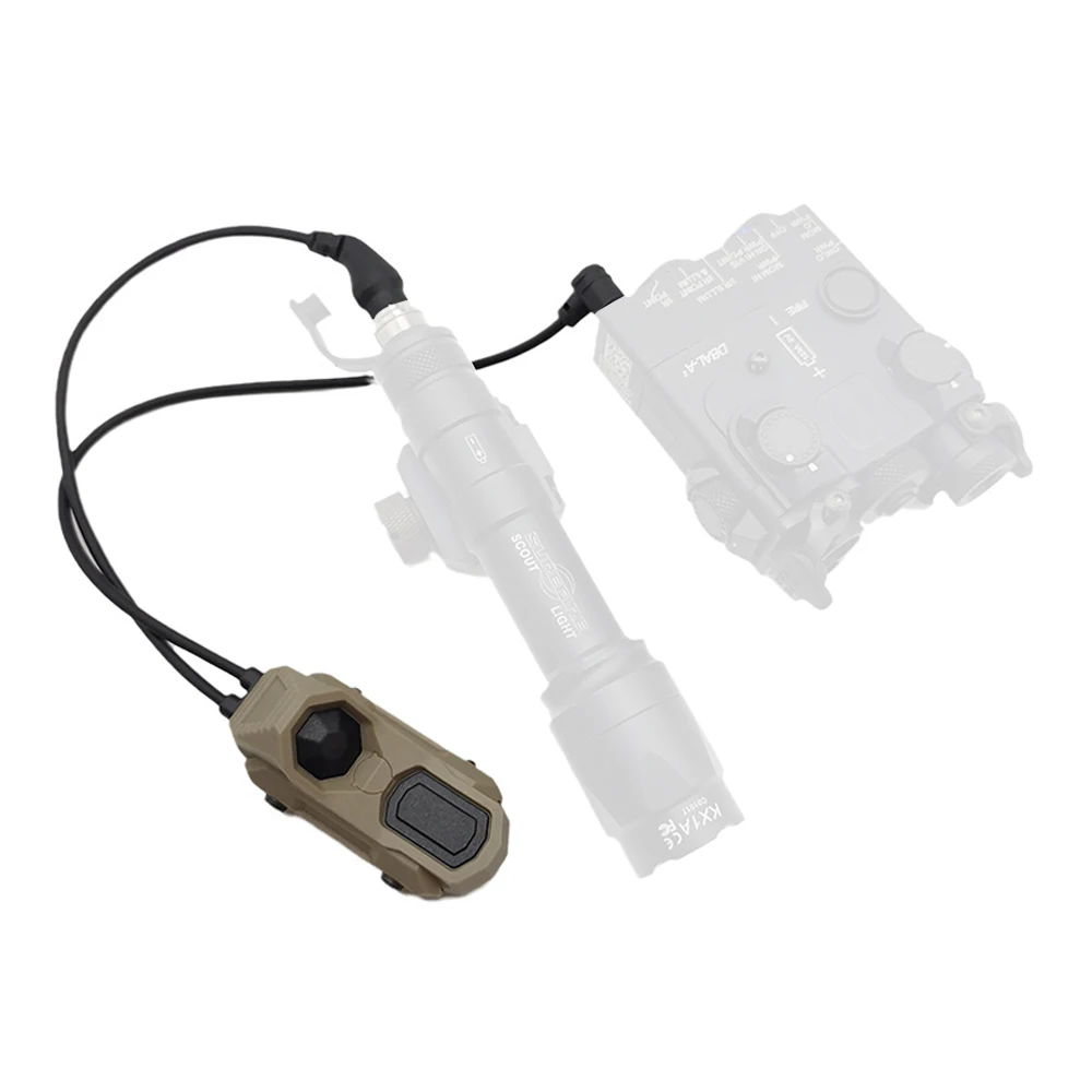Nuevo interruptor de cable táctico 2,5 SF remoto en línea interruptor de presión de doble función PEQ NG linterna Picatinny Rail botón portátil - imagen 2