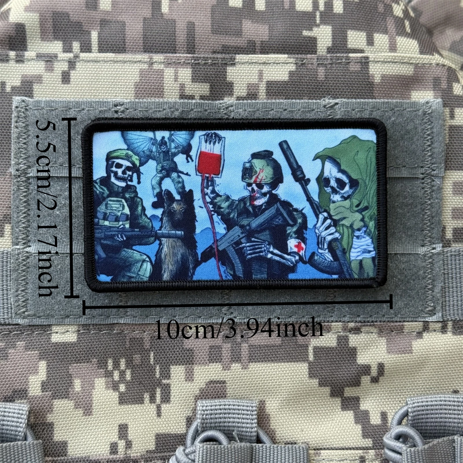 Parche de soldado táctico Chevron, apliques de moral impresos, parches de gancho y bucle para ropa, pegatina divertida para mochila militar de equipo 2A - imagen 2