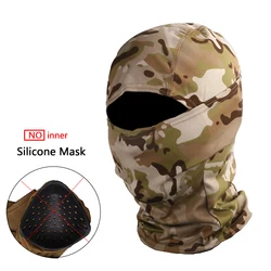 Máscara facial 3D camuflaje táctico para caza, pesca y ciclismo
