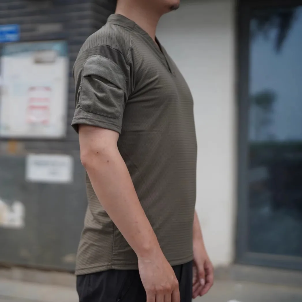 Camiseta de rugby estilo Velocity Camiseta táctica de manga corta de secado rápido CAG Love Ranger Green - imagen 3