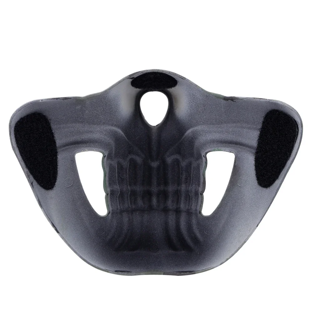 Máscara de media cara de calavera táctica para caza, Airsoft, Paintball, Outboor, Halloween, Cosplay, tiro CS, máscaras protectoras multiestilo - imagen 4