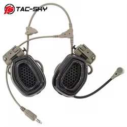Auriculares tácticos RAC para casco con riel Picatinny comunicación