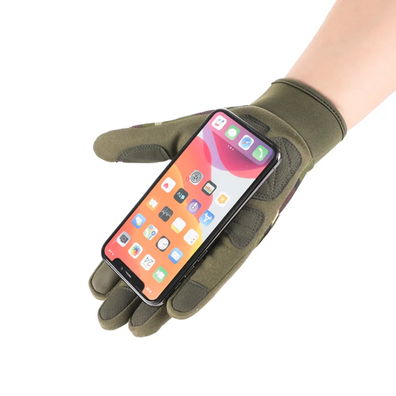 Guantes tácticos de dedo completo para exteriores, protectores de pantalla táctil, transpirables, ligeros, militares, para disparar y acampar - imagen 4