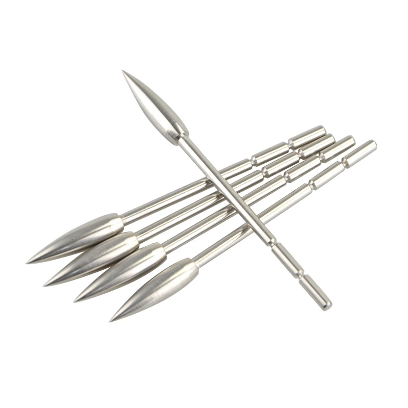 Punta de flecha de tiro con arco, puntas de punto de objetivo id3.2 mm, 80/100/120 granos, acero inoxidable para tiro de caza con Flecha de carbono, 12/30 Uds. - imagen 4