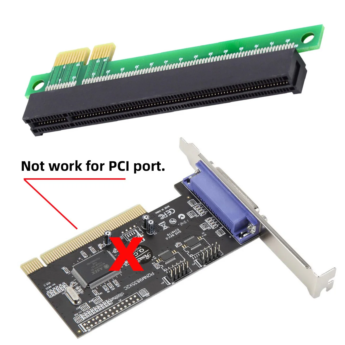 PCI-E Express 1x a 16x extensor convertidor Riser adaptador de tarjeta macho a hembra extensión para tarjeta gráfica - imagen 3