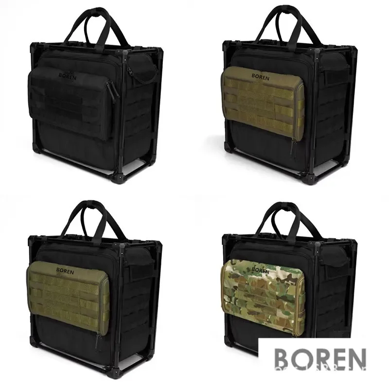 H-Bolso táctico para colgar en el escritorio, bolsa de almacenamiento plegable, lateral, todo XS - imagen 4