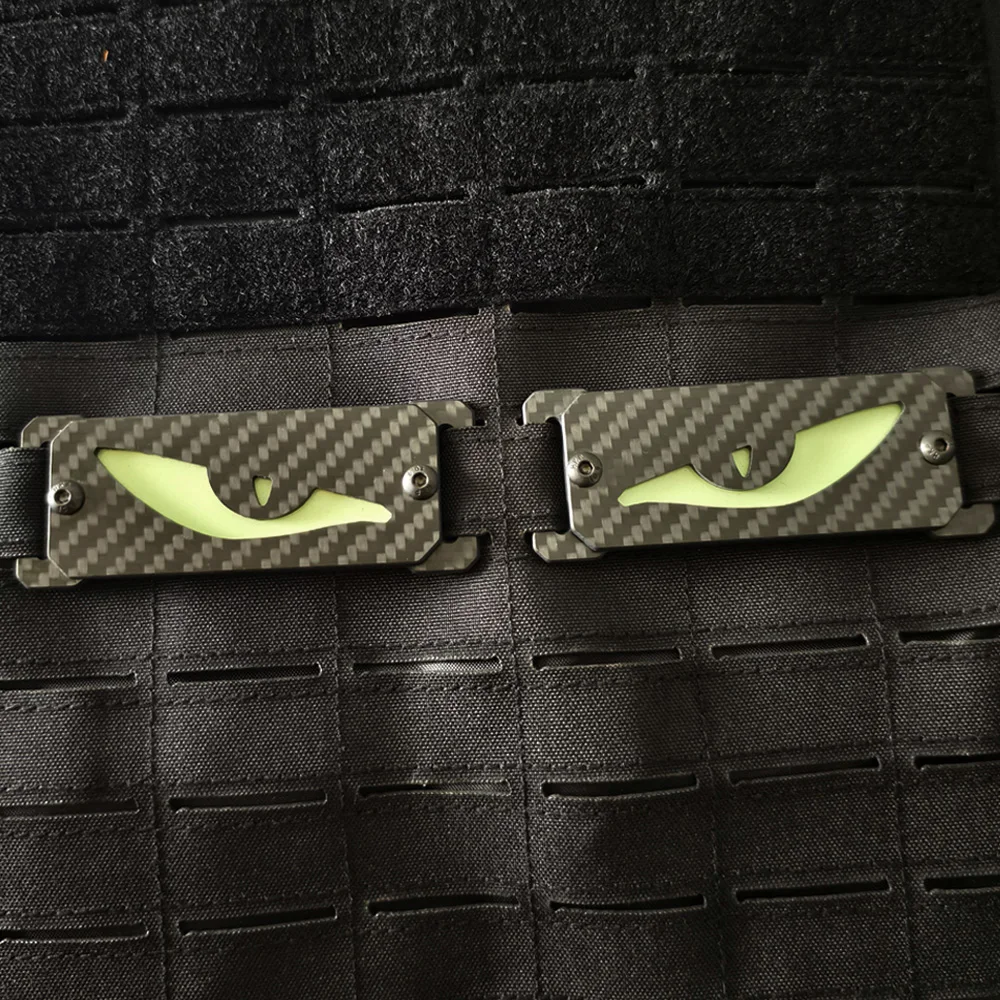 Parche táctico de fibra de carbono que brilla en la oscuridad, accesorio reflectante luminoso para mochila, sujetador, insignia, emblema - imagen 4