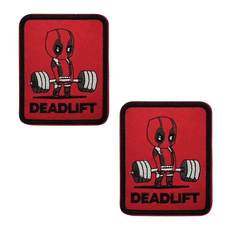 Parches bordados tácticos militares para levantamiento de pesas, brazalete, insignia para mochila con soporte de gancho para ropa - imagen 4
