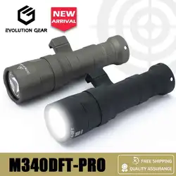 Linterna táctica LED foco reflector compatible riel Picatinny airsoft