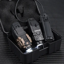 WADSN linterna táctica airsoft con riel Picatinny para pistola