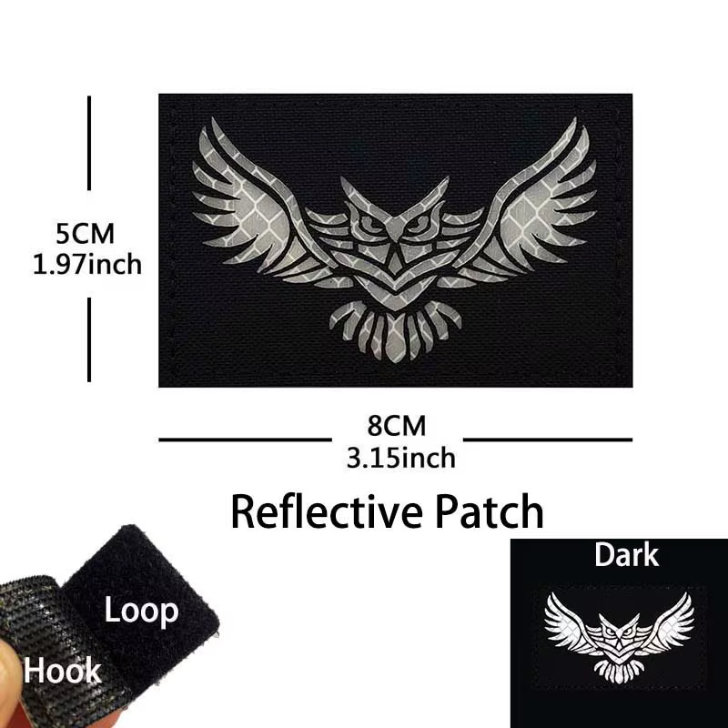 Parche reflectante bordado emblema moral – Táctico para mochila y uniforme