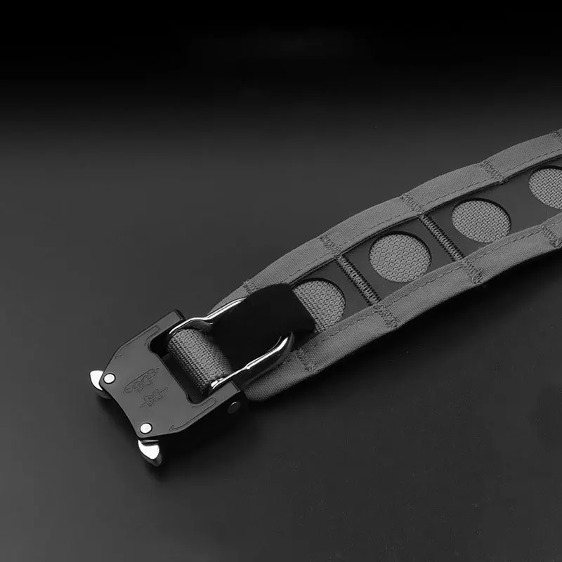 Bison-cinturón táctico Molle militar Airsoft, cinturón ligero con hebilla, de separación rápida, doble capa, para caza al aire libre - imagen 2