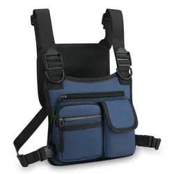 Mochila táctica tendencia de moda para hombres bolsa ligera para chaleco al aire libre bolsa de pecho deportiva informal de viaje al por mayor