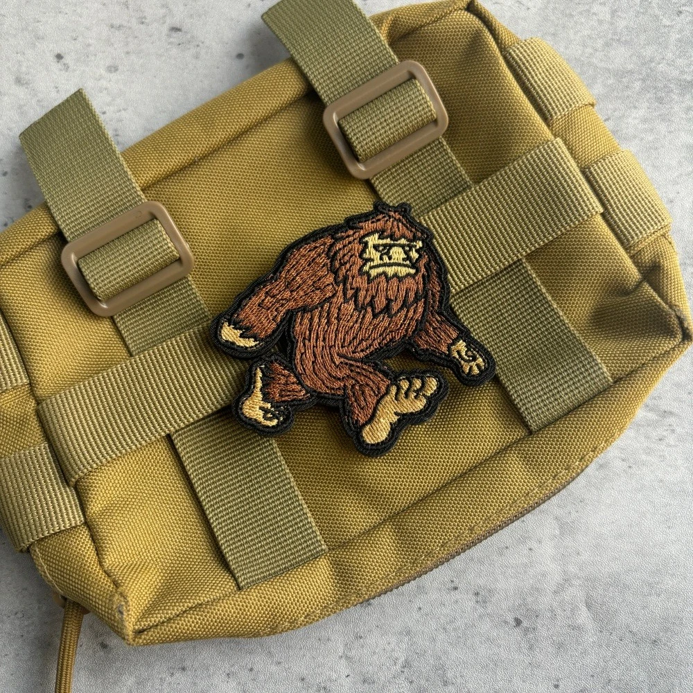 Parches tácticos de mono, parche de orangután bordado con gancho y bucle, insignia de moral del ejército militar, pegatinas para mochila - imagen 5