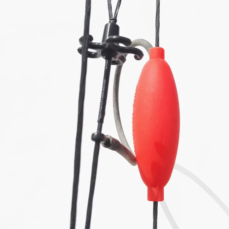 Paraguas de protección Peep para tiro con arco, accesorio de sílice negro y rojo para deportes al aire libre, caza y entrenamiento, 1 unidad - imagen 3