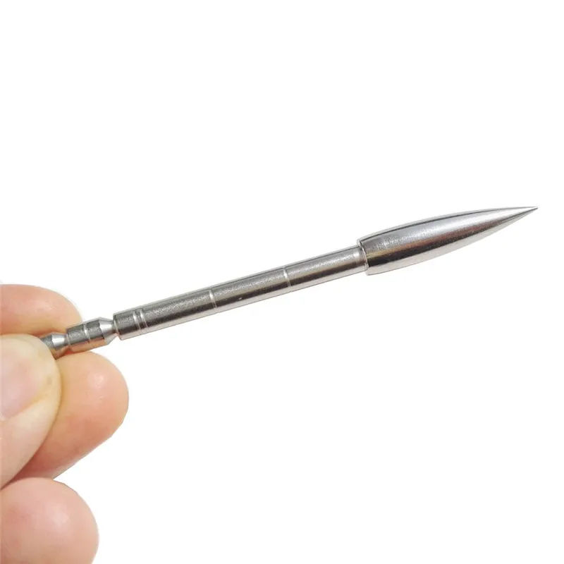 Punta de flecha de tiro con arco, puntas de punto de objetivo id3.2 mm, 80/100/120 granos, acero inoxidable para tiro de caza con Flecha de carbono, 12/30 Uds. - imagen 2
