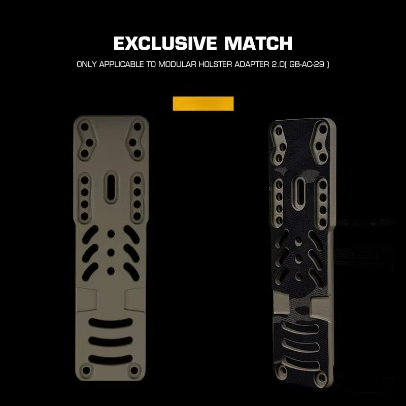 Adaptador de funda de pistola Modular, envoltura 2,0, plataforma de transporte de pierna, pegatina mágica, hebilla de nailon de camuflaje, parche envolvente de camuflaje Airsoft - imagen 5