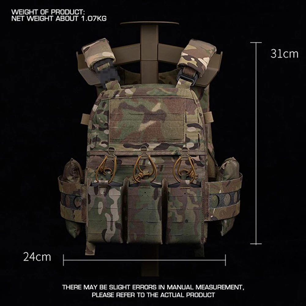 Ferro FCPC V5 Chaleco táctico porta placas MOLLE para Airsoft - imagen 5