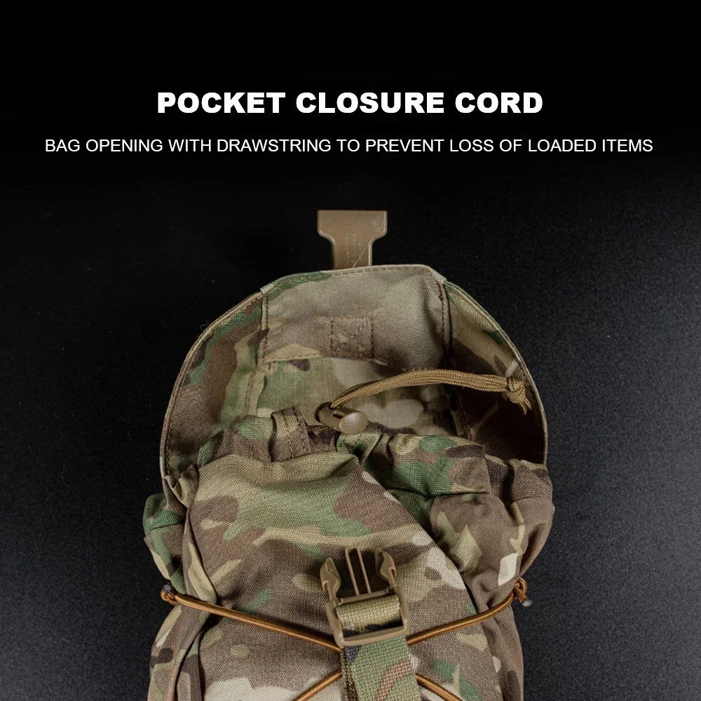 Bolsa táctica GP MOLLE de gran capacidad para caza al aire libre, bolsa de almacenamiento de artículos diversos para deportes, chaleco Airsoft, bolsa portadora de placa, riñonera - imagen 5