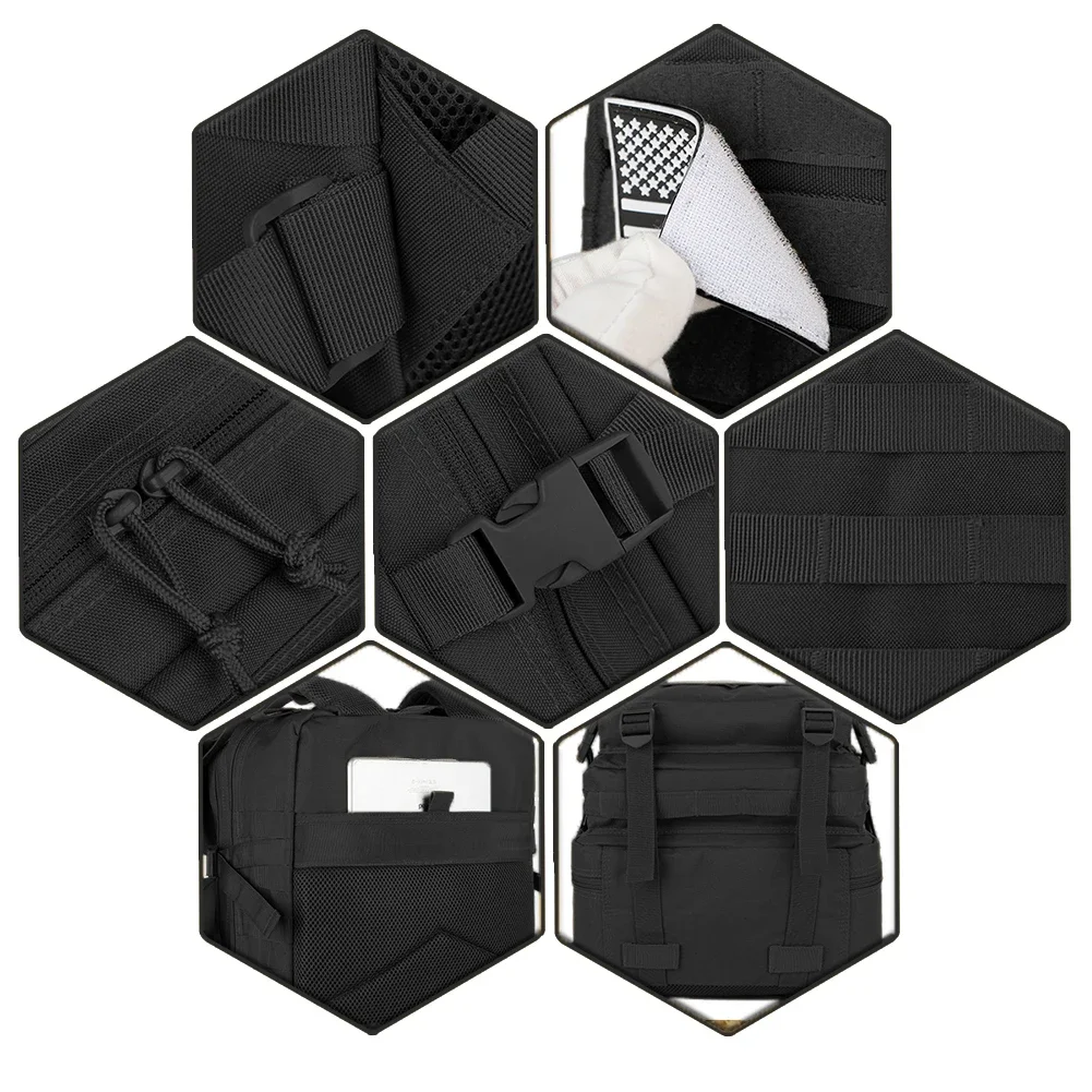 GG Mochila táctica MOLLE – Asalto senderismo y supervivencia - imagen 5