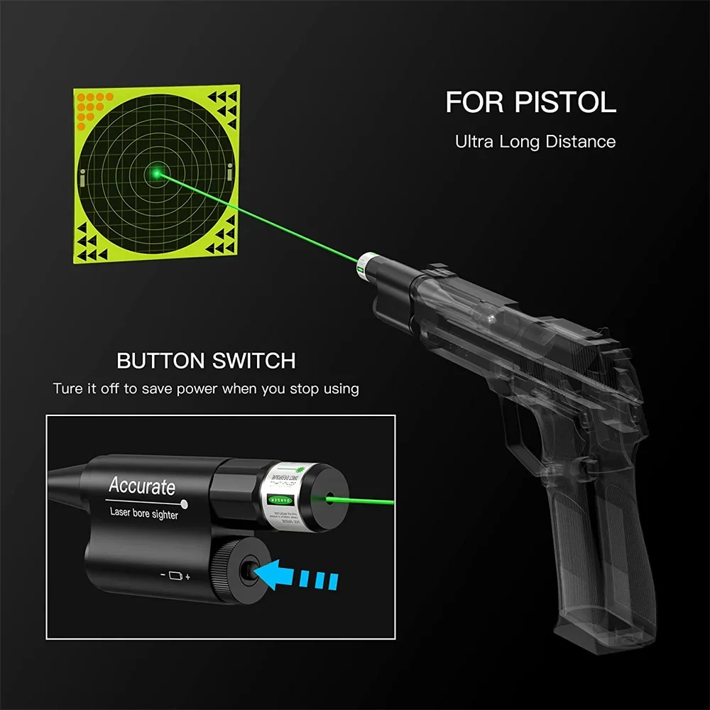 Mira láser táctica para calibración de cañón, kit universal