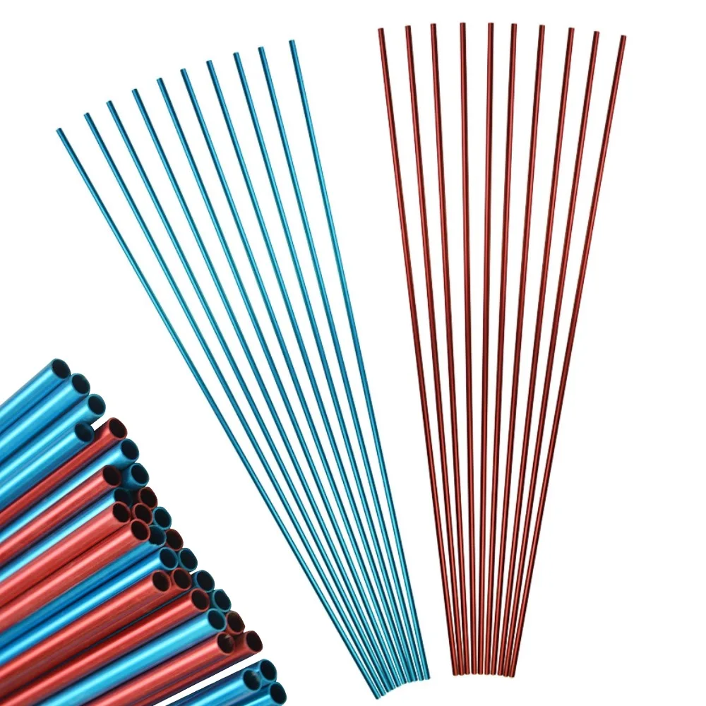 6/12 Uds. Eje de flechas de aluminio 30 "espino 500 varilla de flecha de aluminio ID6.2mm flecha de tiro con arco arco compuesto arco recurvo tiro de caza