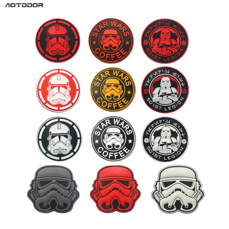 Pegatina mágica de PVC de Imperio Galáctico, pegatina de goteo, insignia reflectante de la República Galáctica, parche bordado para ropa, bricolaje - imagen 4