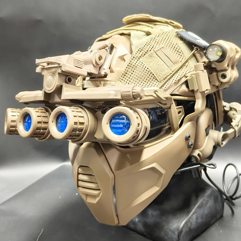 Juego táctico de Paintball l Airsoft, conjunto completo de casco rápido, casco de modelado para cosplay al aire libre, equipo de juego CS - imagen 3