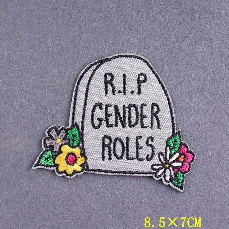 Parche de letras, parches bordados para ropa, eslogan DIY, parches para planchar en ropa, insignias positivas a rayas en decoración de mochila - imagen 3