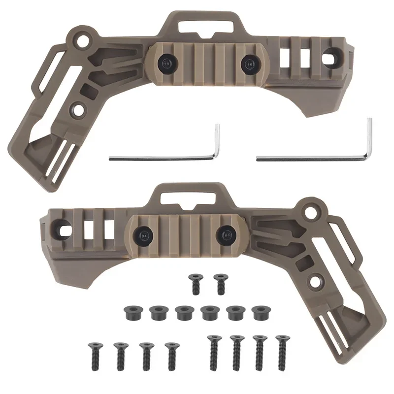 Riel guía lateral para casco táctico Wendy 3,0, repuesto de riel de montaje para casco de M-LOK para Airsoft, accesorios para casco rápido, 2 uds. - imagen 2