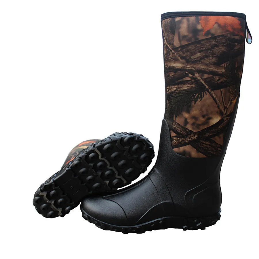 Zapatos de jungla para hombre de estilo europeo, botas de nieve duraderas, zapatos antiagua a la moda, zapatos para caza, pesca, lavado de coches, transpirables - imagen 3