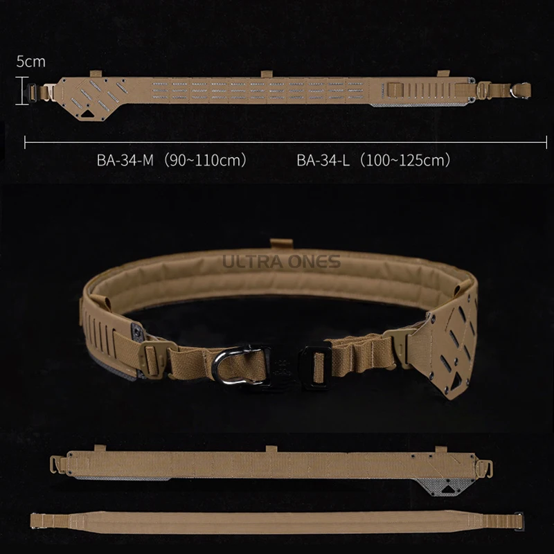 Cinturones de caza al aire libre 2 en 1 combate táctico Hevy Duty faja ARC Airsoft tiro entrenamiento interior exterior cinturones de cintura doble - imagen 4