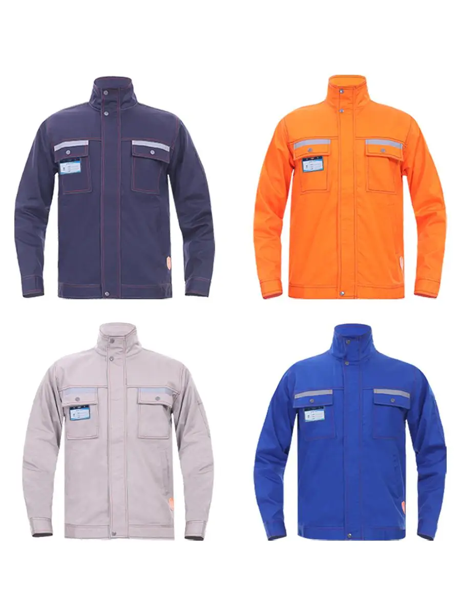 Ropa de trabajo para soldador, traje de algodón ignífugo antiescaldado para hombre, fábrica de acero, flor de fuego, protección laboral de alta temperatura - imagen 3