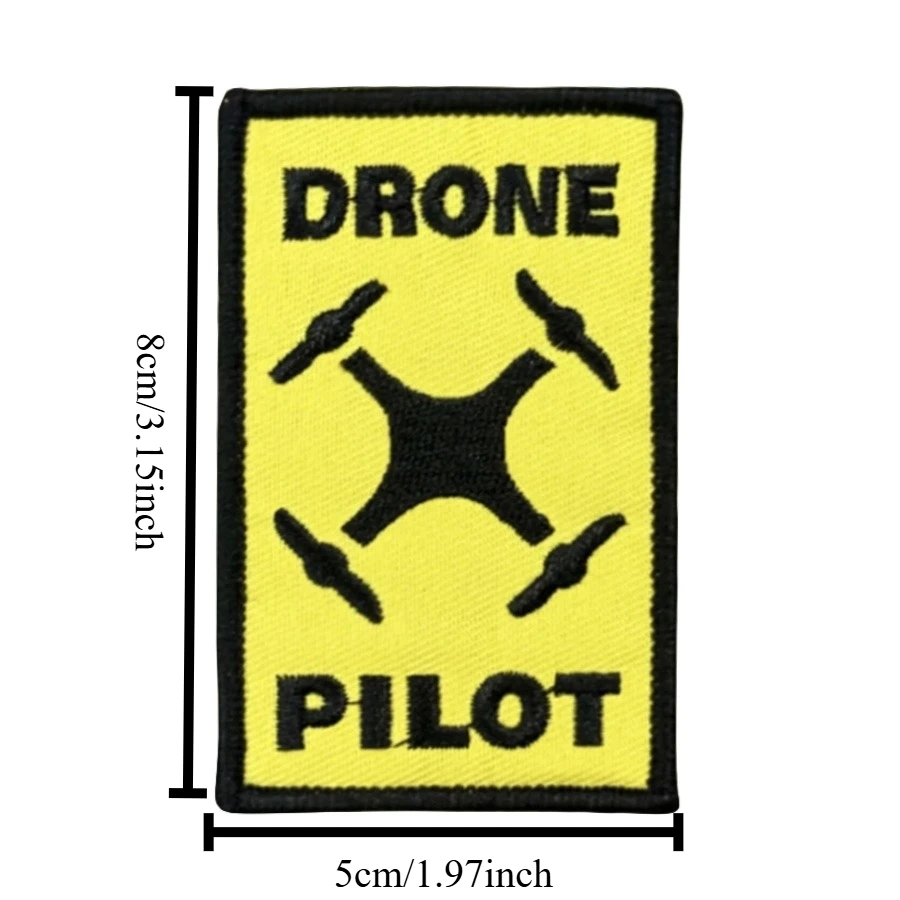 Parche táctico DRONE PILOT Morale, parches de gancho y bucle, insignia militar, pegatinas para mochila, brazalete, aplique para casco - imagen 2