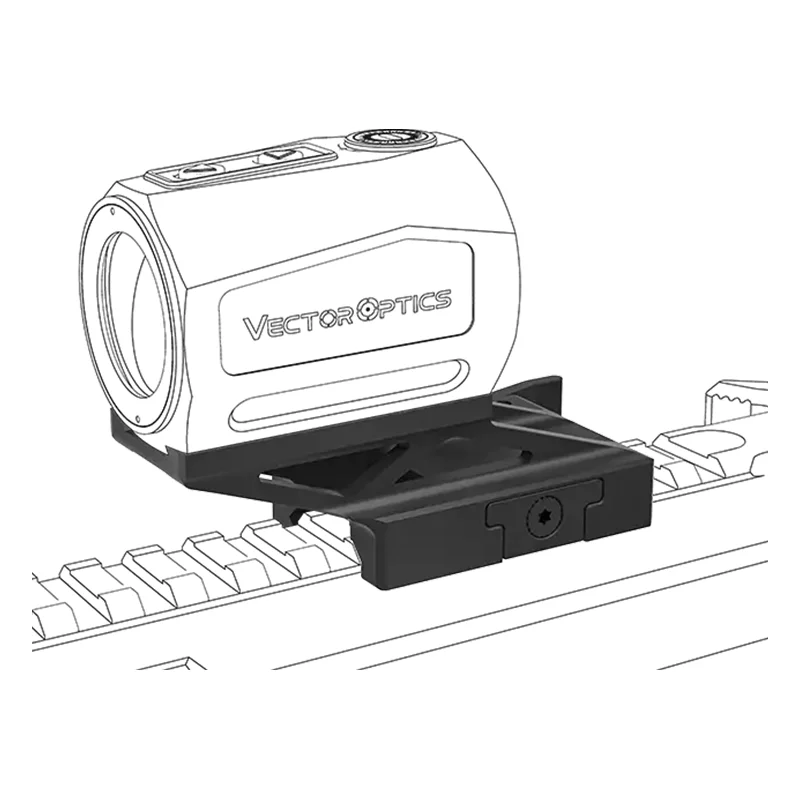 Raspador de óptica vectorial 1X25 Soporte elevador de liberación rápida voladizo para riel Picatinny - imagen 2
