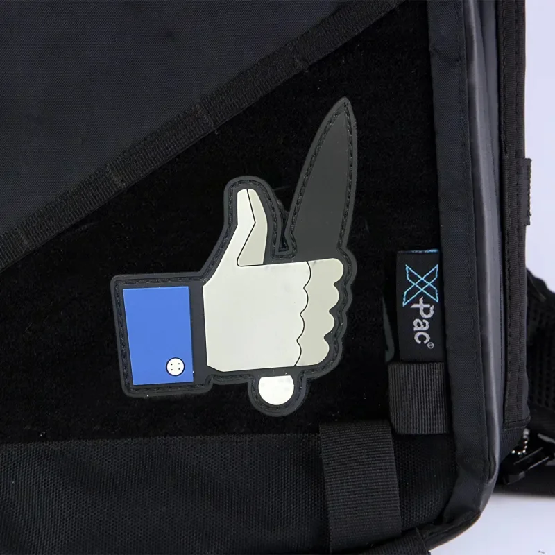 Parche "cuchillo", insignia de moral táctica, gancho y bucle de PVC, mochila militar, ropa, accesorio decorativo, pegatina, brazalete - imagen 5