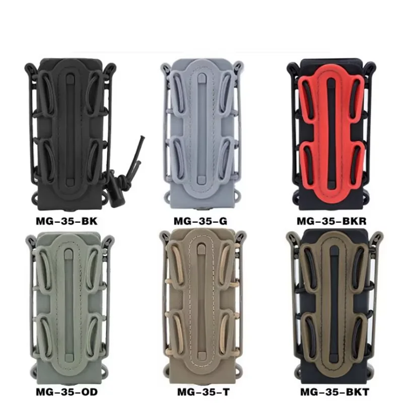 Bolsa táctica Molle de 9mm con Clip para cinturón para Glock 17 19 M9 P226, soporte para pistola Mag, bolsa rápida, soporte de cargador de carcasa suave - imagen 3