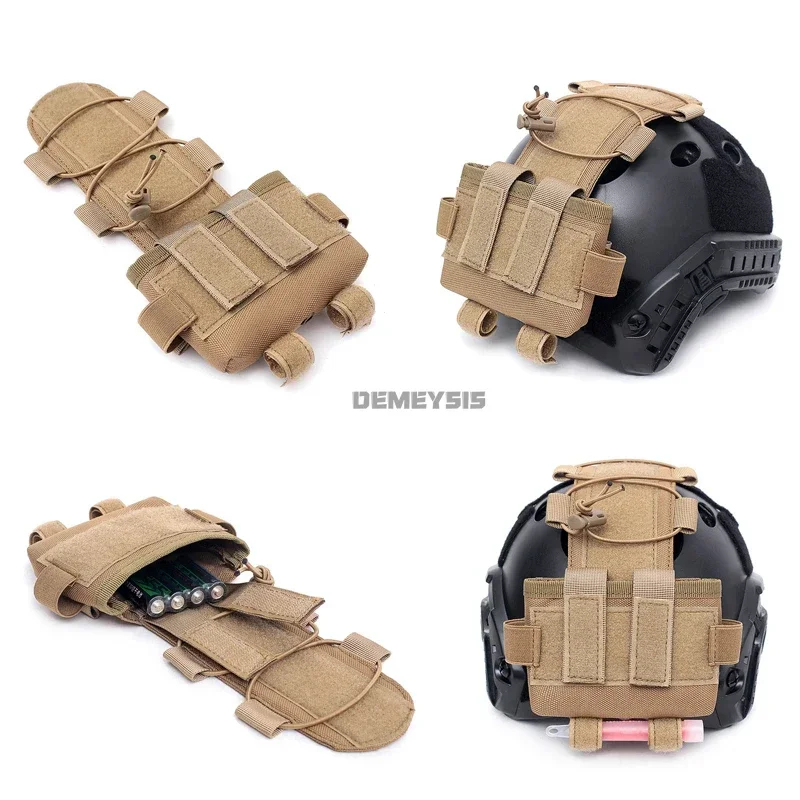 Bolsa de batería para casco táctico, paquete de batería MK2, paquete de contrapeso para casco, accesorios para casco rápido para caza Airsoft al aire libre - imagen 5