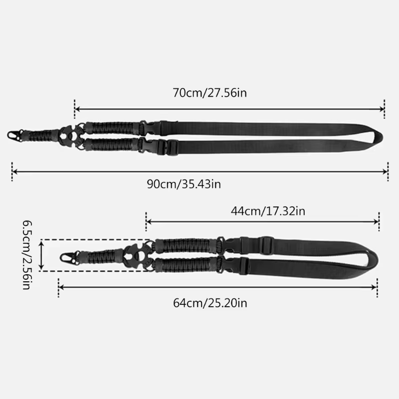 Faja elástica tres puntos para pistola y rifle táctico - imagen 2