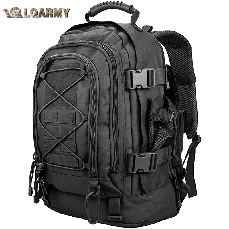 Mochila táctica militar LQARMY 60L, mochila de asalto del ejército, mochila de viaje expandible para exteriores de 3 días, bolsa Molle Bug Out para senderismo - imagen 2